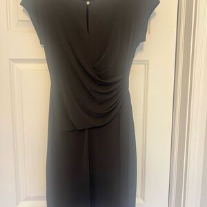 Elegant Black Draped Dress